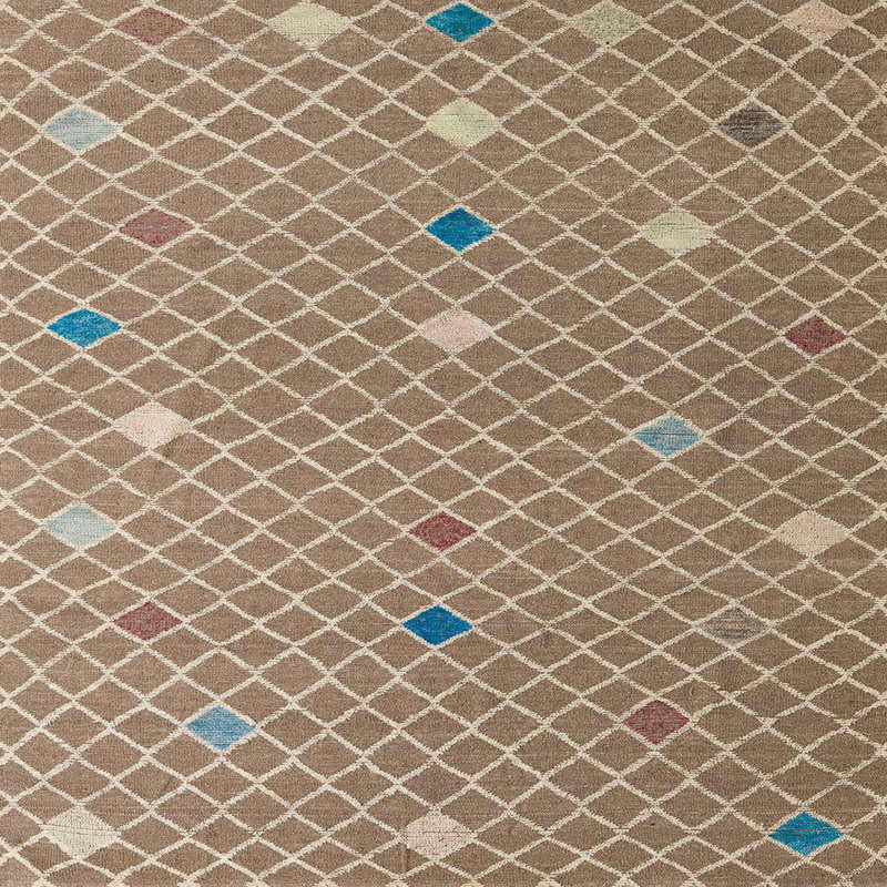 Tapis abstrait moderne 5344, Carré 3 pi