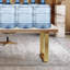 Bureau brun brun en bois manufacturé avec 3 tiroirs-823921613-823921609