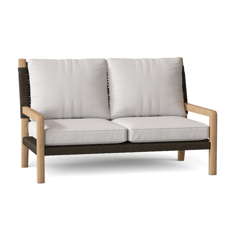 Hudson Outdoor 2 - Seat Loveseat, Hudson Charcoal Lace, Perigold Play Navy