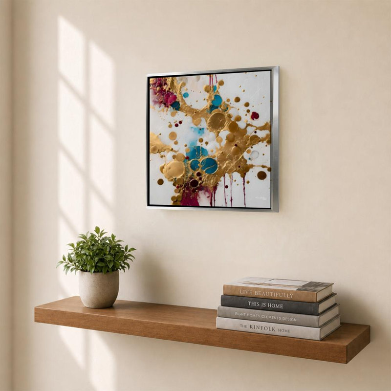 «Ephesians 1: 7 I Am Forgiven» par Mark Lawrence - impression sur toile, 28" H x 28" W, Argent