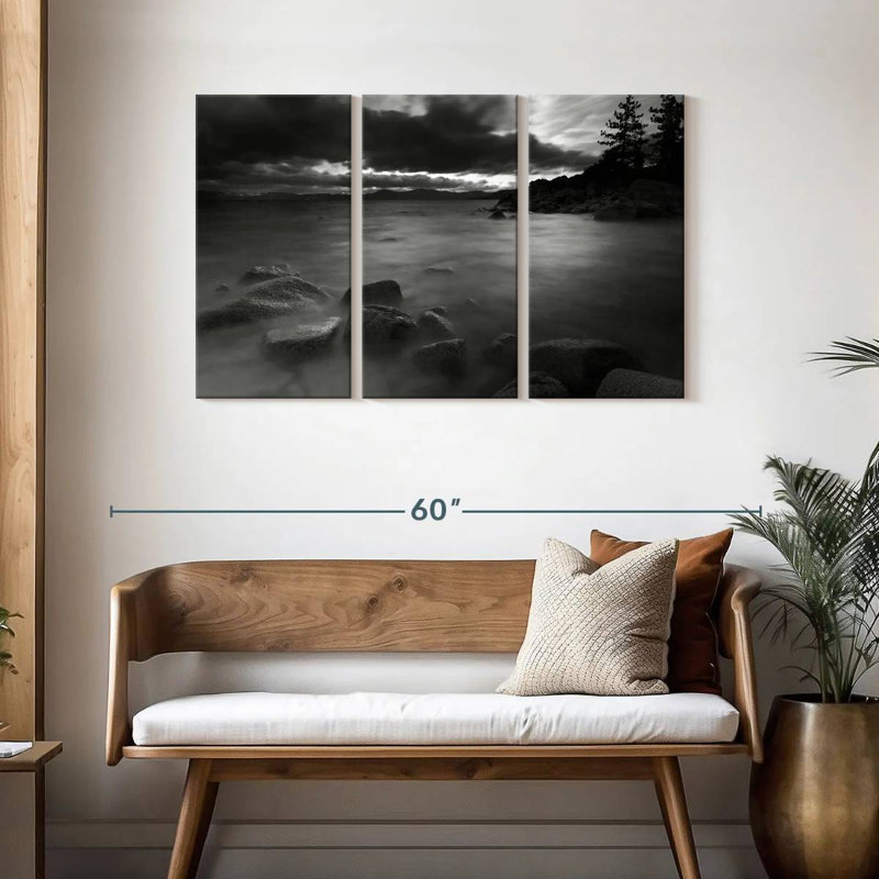 Alvord noir et blanc Alvord, H 28 po x l 45 po