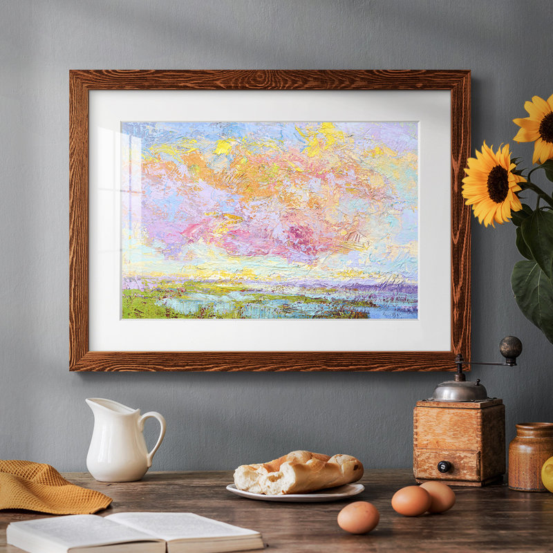 «On a Summer's Eve», reproduction de cadre photo simple, H 26 po x l 38 po x P 1,5 po, Érable