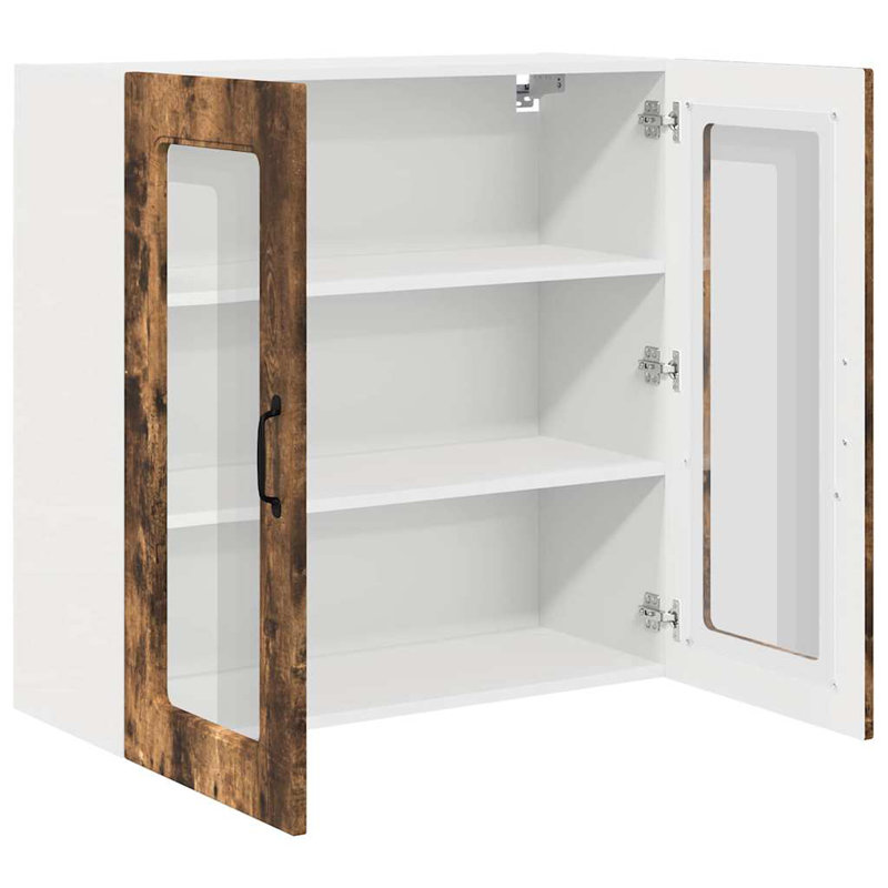 Vidaxl Kitchen Wall Cabinet Sonoma Oak 60 X 31 X 80 Cm Engineered Wood, Smoked Oak, 80cm H x 80cm W x 31cm D