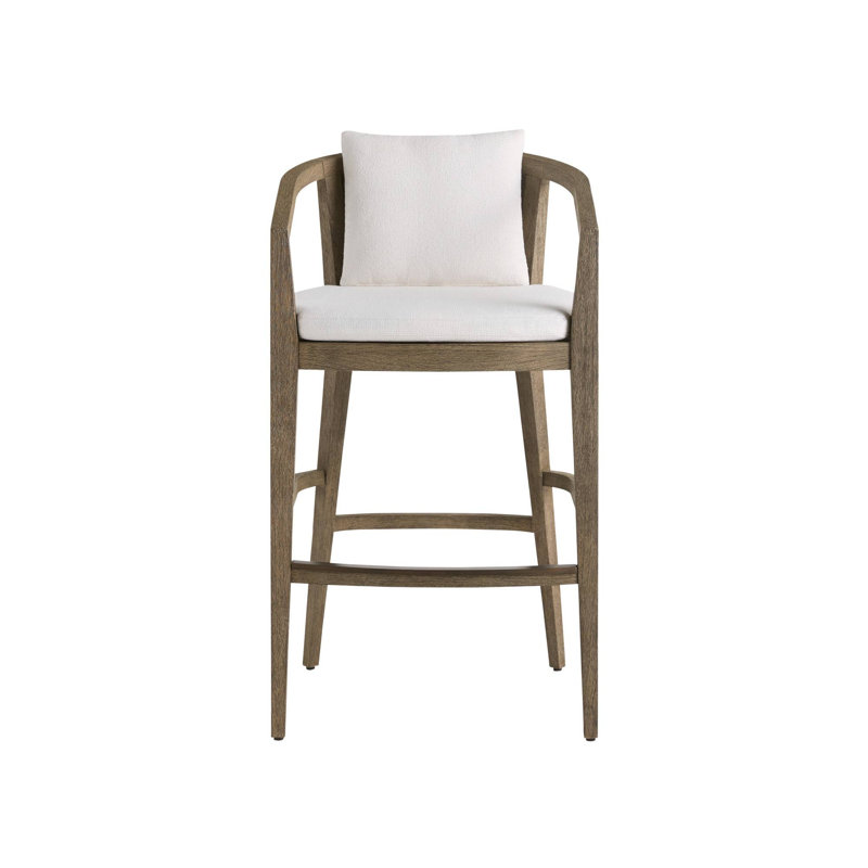 Sobek Textured Back Outdoor Stool, 30.5"