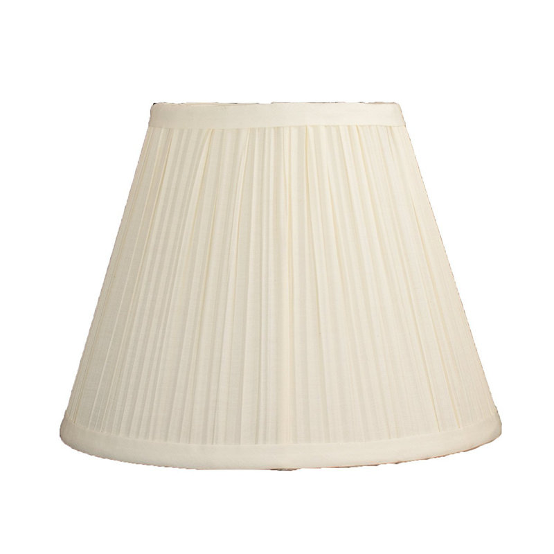 7'' H x 9'' W Silk Empire Lamp Shade, Eggshell