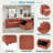 L-shaped Sectional Sofa With Hidden Storage Compartment-1779223016