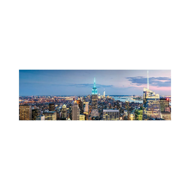Iconic New York II by Matteo Colombo - Wrapped Canvas Panoramic Gallery-Wrapped Canvas Giclée, 40.64 cm H x 121.92 cm W