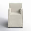 Chaise avec accoudoirs en lin Rosanella
