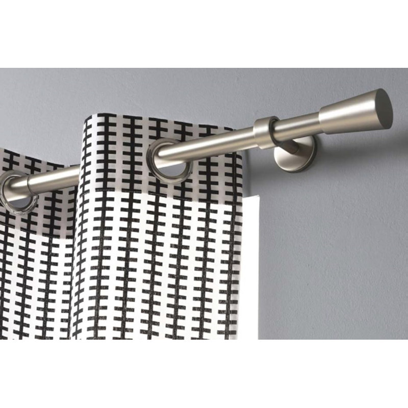 Sigmon Curtain Pole Set, 130.5cm H x 4cm W x 4cm D