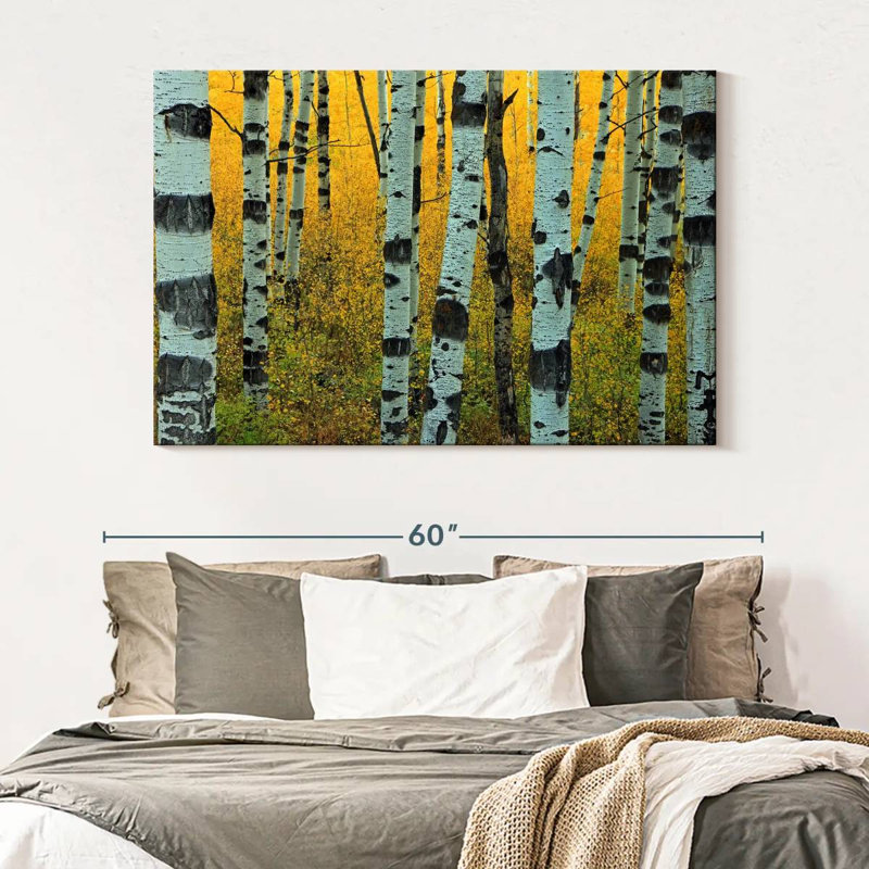 Harnek Abstract Aspen Tree, 34" H x 51" W