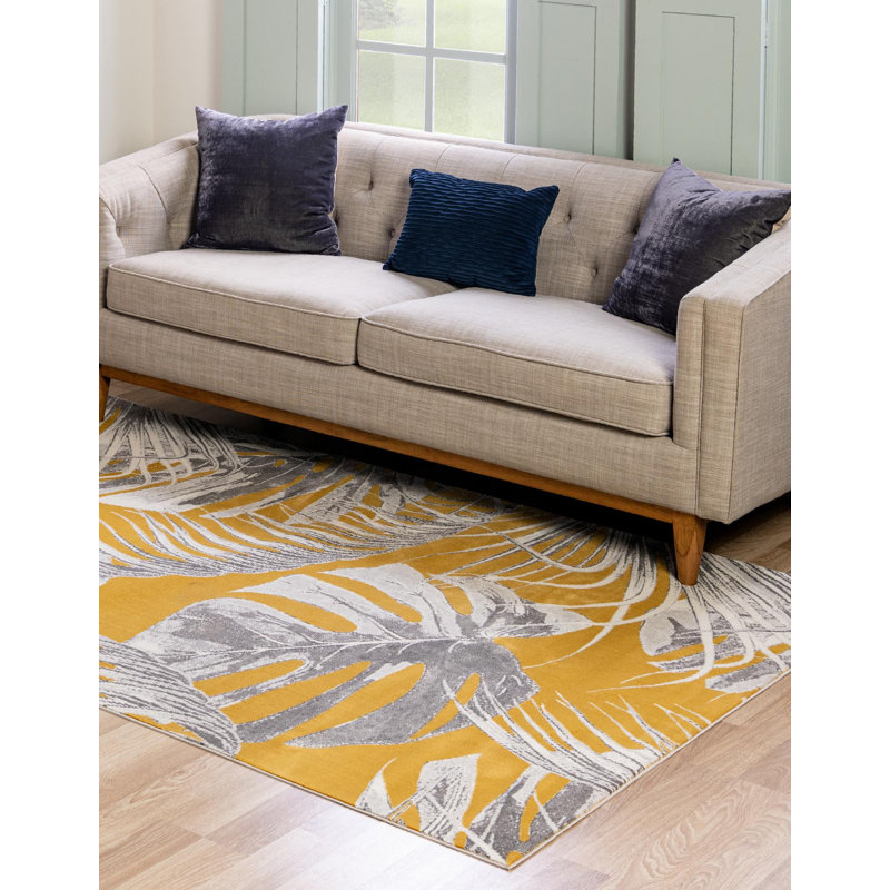 Floral Indoor Rug, Rectangle 7'10" x 10'
