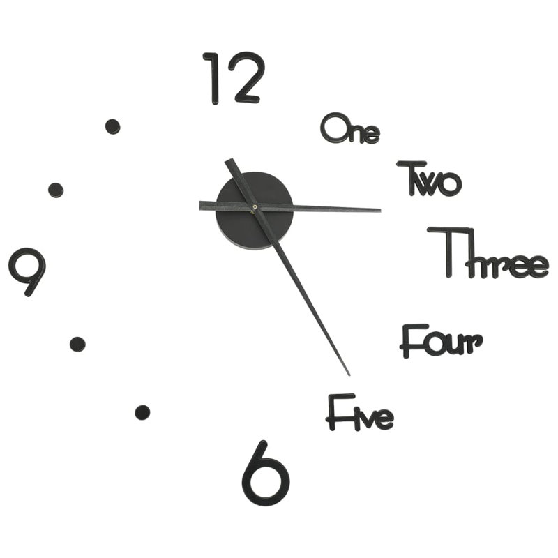 Galloway Wall Clock, Black