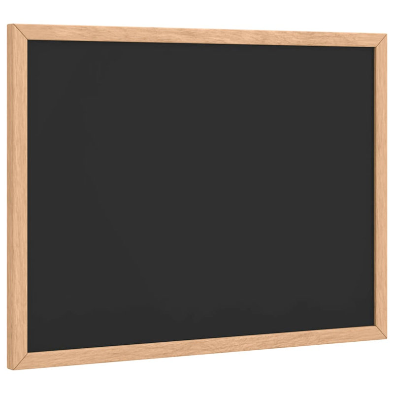 Chalkboard With Solid Pine Wood Frame Black, 30cm H x 40cm W x 1.4cm D