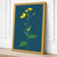 Yellow Bloom Centered Botanical - Wrapped Canvas-767065573-767065579