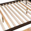 Lits avec rangement, lit simple en bois au dessus d'un lit double, chambre familiale moderne