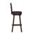 Commercial Grade Classic Ladderback Swivel Bar Height Barstool with Padded, Upholstered Seat-63099075-63099087