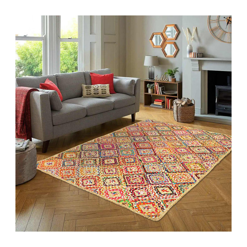 Derwyn Hand Knotted Wool Area Rug