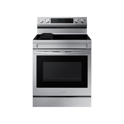 6.3 cu. ft. Smart Freestanding Electric Range with No-Preheat Air Fry, Convection+ & Griddle -  Samsung, NE63A6711SS