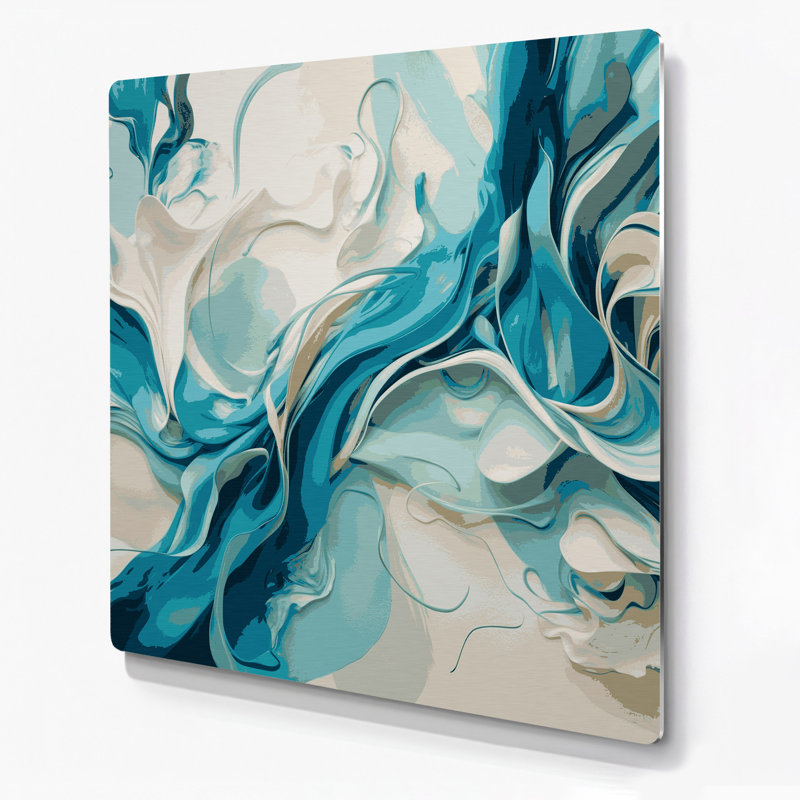Art mural en métal Lyrical Abstraction 90, H 16 po x l 16 po