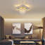 Lustre carré à 1 lumière DEL avec accents Crytal Daevaughn-1002479053