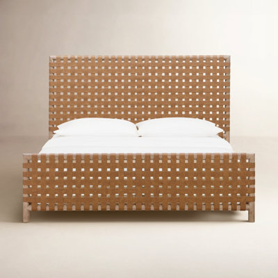 Colleen Genuine Leather Bed