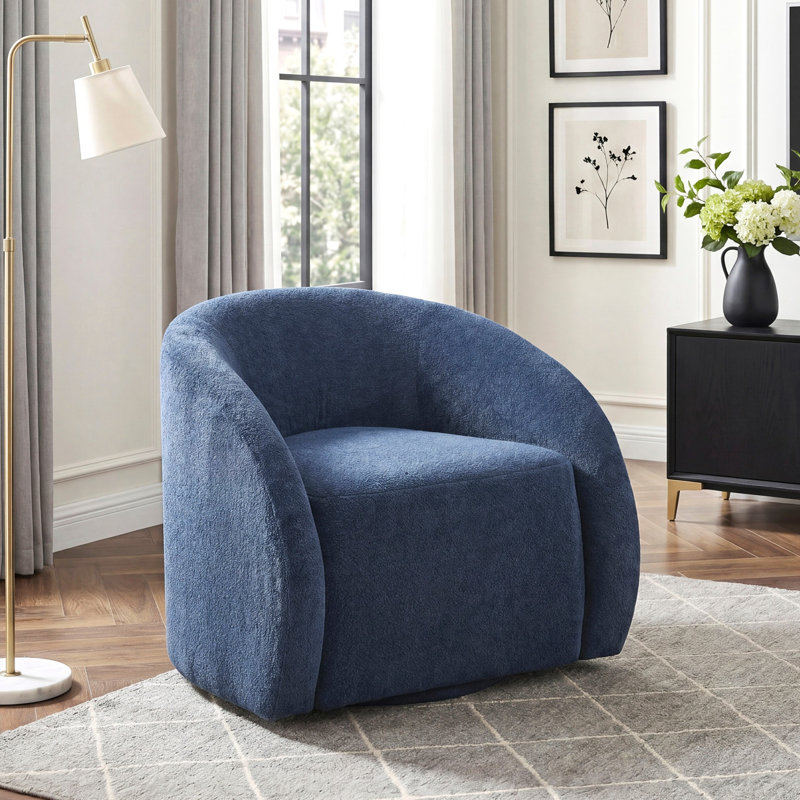 Fauteuil demi-tonneau 1 pièce, Blue