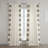 Gilded Medallion Solid Cotton Light Filtering Bordered  Curtains - Single Panel-1870631645