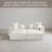 4-Piece Upholstered Beige Corduroy Modular Sectional Sofa with Movable Ottoman – Fully Compressed, No Assembly Required-1698303789