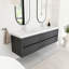 Ensemble de meuble-lavabo mural 72 po avec double lavabo double intégré en résine-904334492-904334494