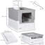 Plastic Litter Box Enclosure with Scoop
