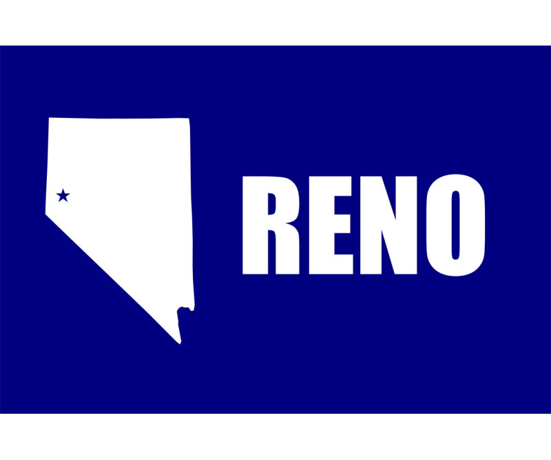 Reno, Nevada, 12" H x 18" W