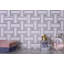11" x 11" Marble Look Subway Wall & Floor Tile