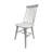 Elegant White 17 Inch Wide 36 Inch High Dining Chair with Contoured Seat Comfort-479582814