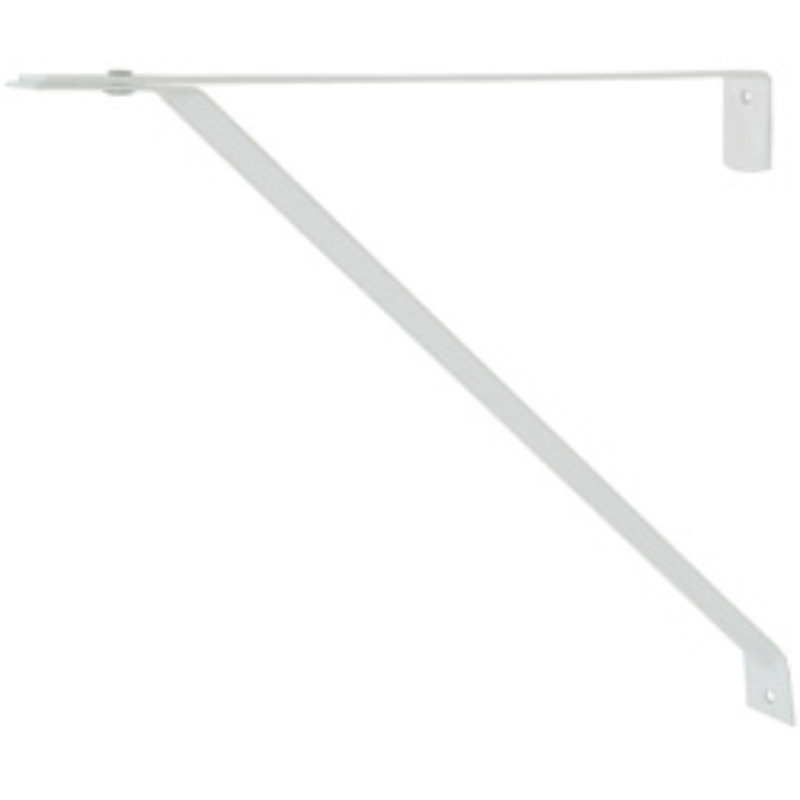 10-1/4" - 11" Adjustable Open-Back Shelf Bracket - White