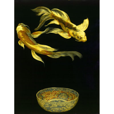 Koi by Claudette - Wrapped Canvas Painting