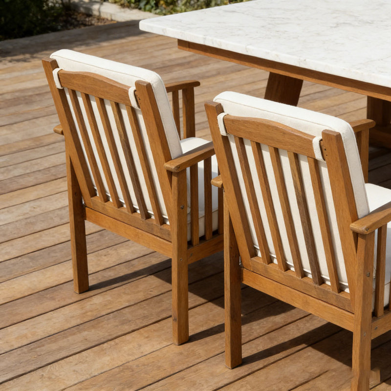 Patio CLUB CHAIR SET, beige, Brown