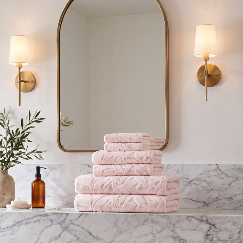 Esme Hand Towel, Pink