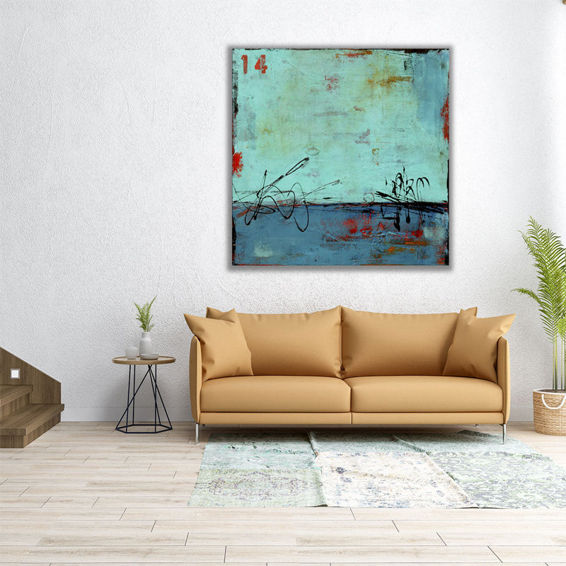 «Blue Bay Marina II», reproduction d'art sur toile, H 30 po x l 30 po