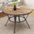 Indoor Dining Round Table With Metal Legs