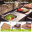 Îlot de cuisine d'extérieur modulaire en aluminium 5 pièces avec évier, ensemble d'armoires antirouille et résistantes aux intempéries pour patio et jardin-132441994