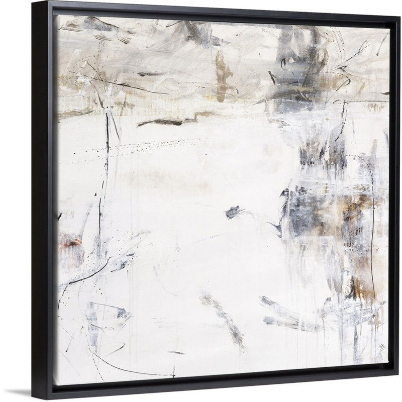 " Way Life Is I ", 32" H x 32" W x 1.75" D, Black Floater Framed
