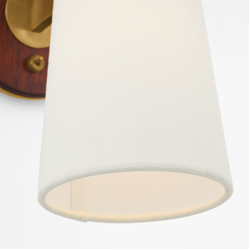 Olina 1 - Light Armed Sconce, Hand Rubbed Antique Brass