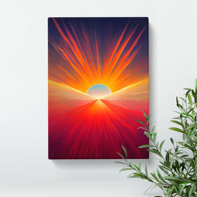 Flawless Abstract Sunset - Wrapped Canvas, 50cm H x 35cm W x 3cm D