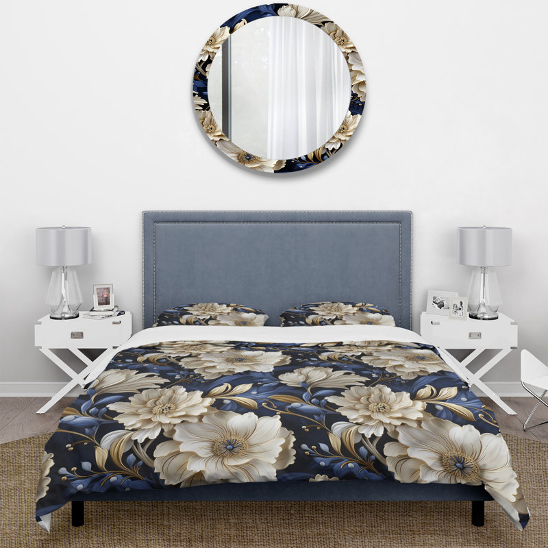 Ensemble de housse de couette Regal Baroque Flourish Victorian, Housse de couette pour très grand lit et 2 très