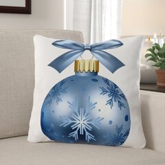  Outdoor Waterproof Pillows with Inserts 20x12In,Christmas Cute  Gnome with Xmas Tree Throw Pillow Cushion Case,Winter Snowflake on Blue  Decor Pillows for Patio Furniture Garden Balcony Couch Sofa : Patio, Lawn 