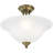 Fortunatas Glass Semi Flush Mount