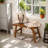 Handcrafted Solid Wood Bench, 30" - Farmhouse-Style Entryway Seating For Living & Dining Room, Rustic Design, Natural Finish