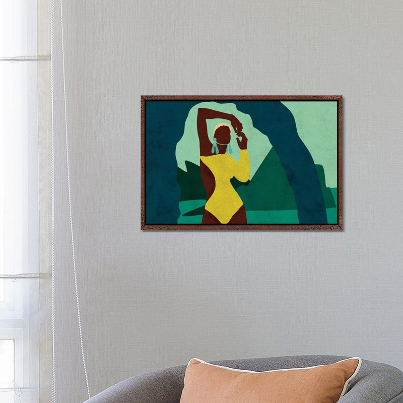 Citronella Horizontal by Reyna Noriega - Print on Canvas, 66.04 cm H x 45.72 cm W, Brown Framed