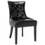 Chaise d'appoint rembourrée en lin et capitonnée Dann-1509460012