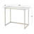 Jayvaughn Marble Look Top Metal Base Writing Desk